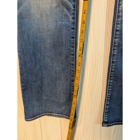 American Eagle Women’s Original Boot Jeans Size 12 Reg Dark Wash Super Stretch - Picture 11 of 11